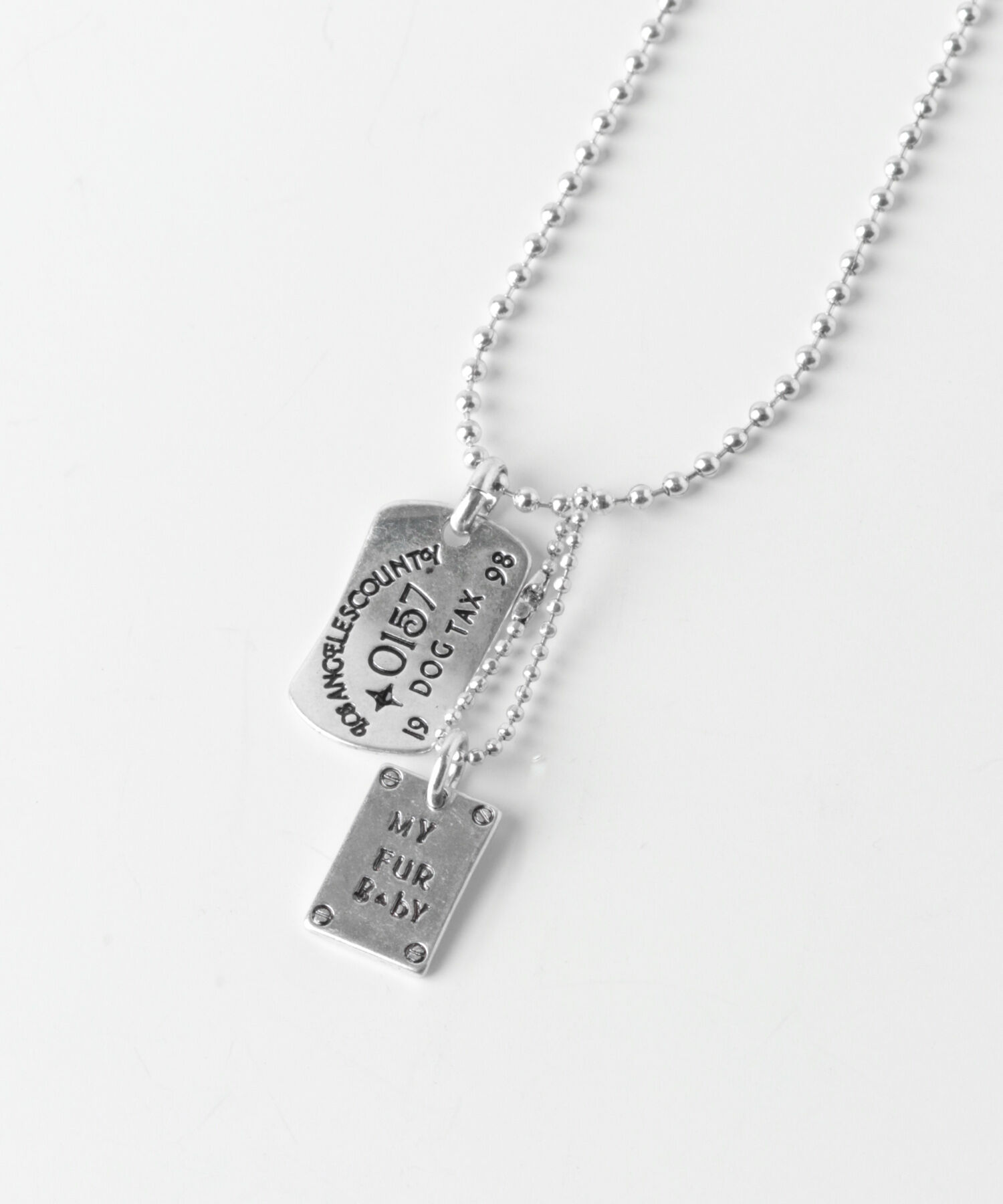 SMELLY「ヴィンテージチックプレートネックレス」|ネックレス|