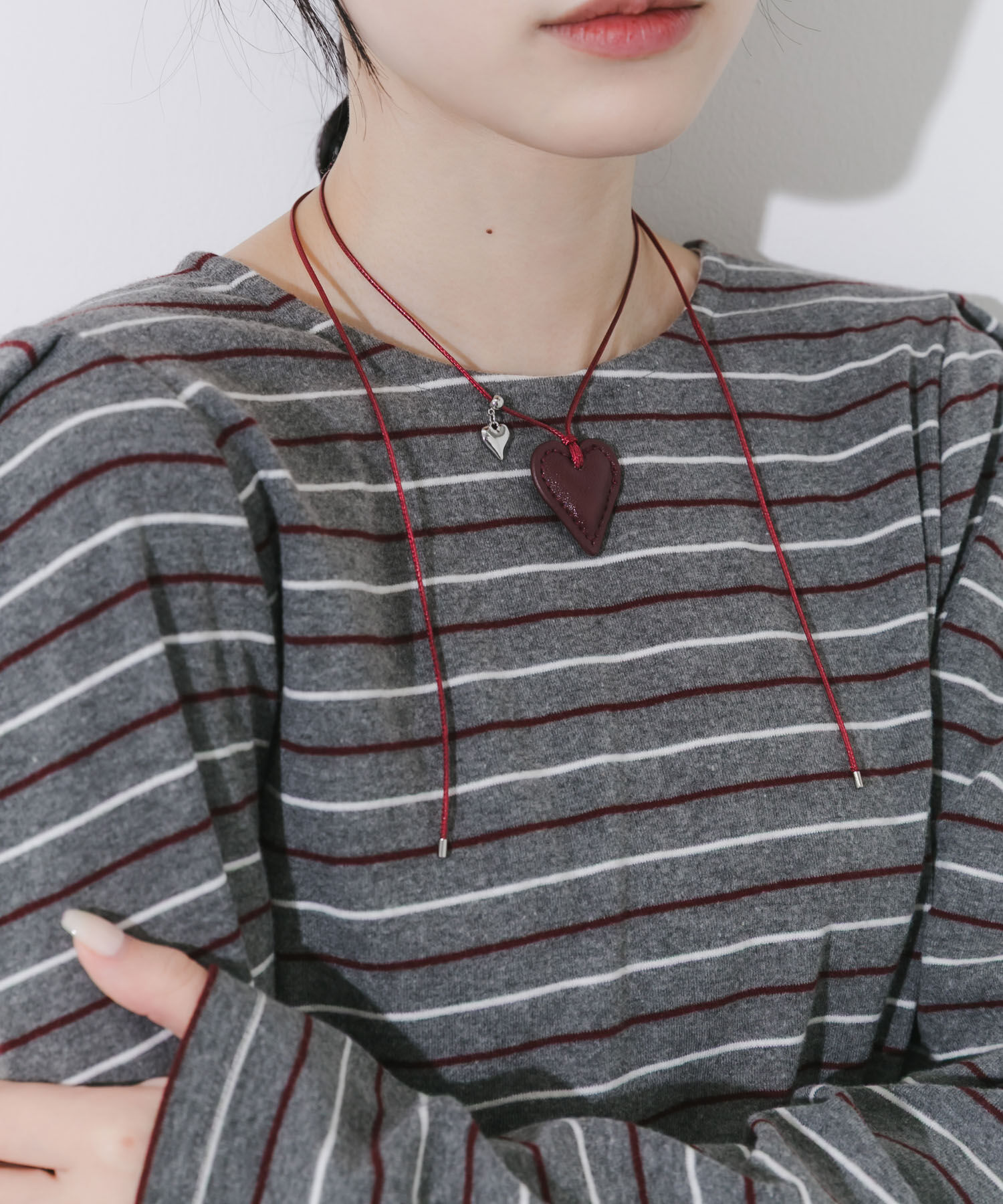 SMELLY「ハートカラーコードネックレス」|ネックレス|