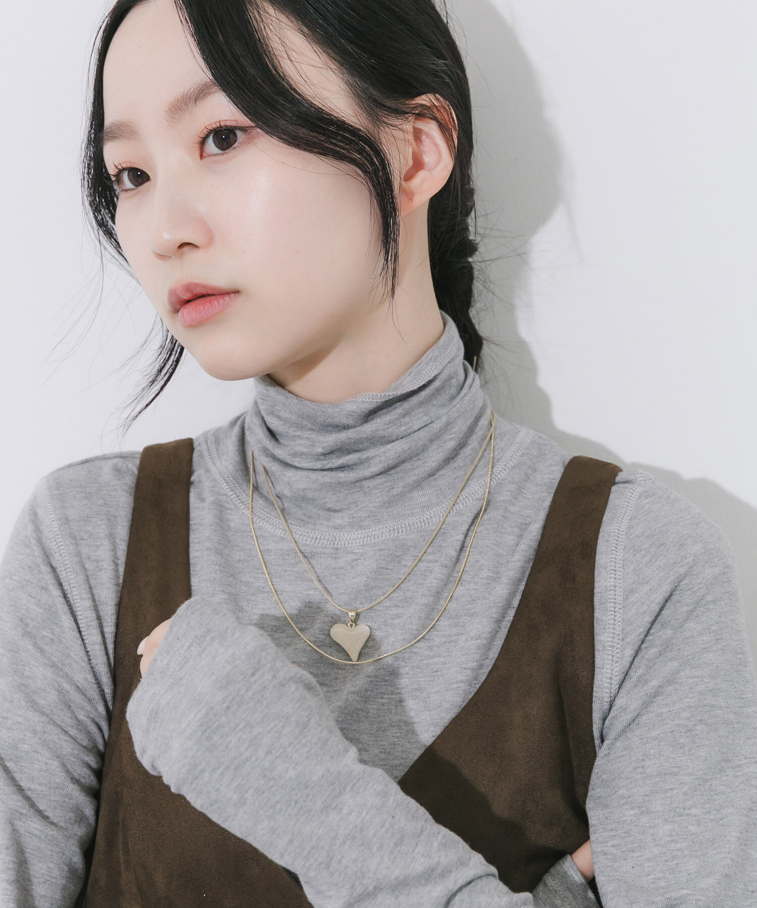 SMELLY「ハートトップ2セットネックレス」|ネックレス|