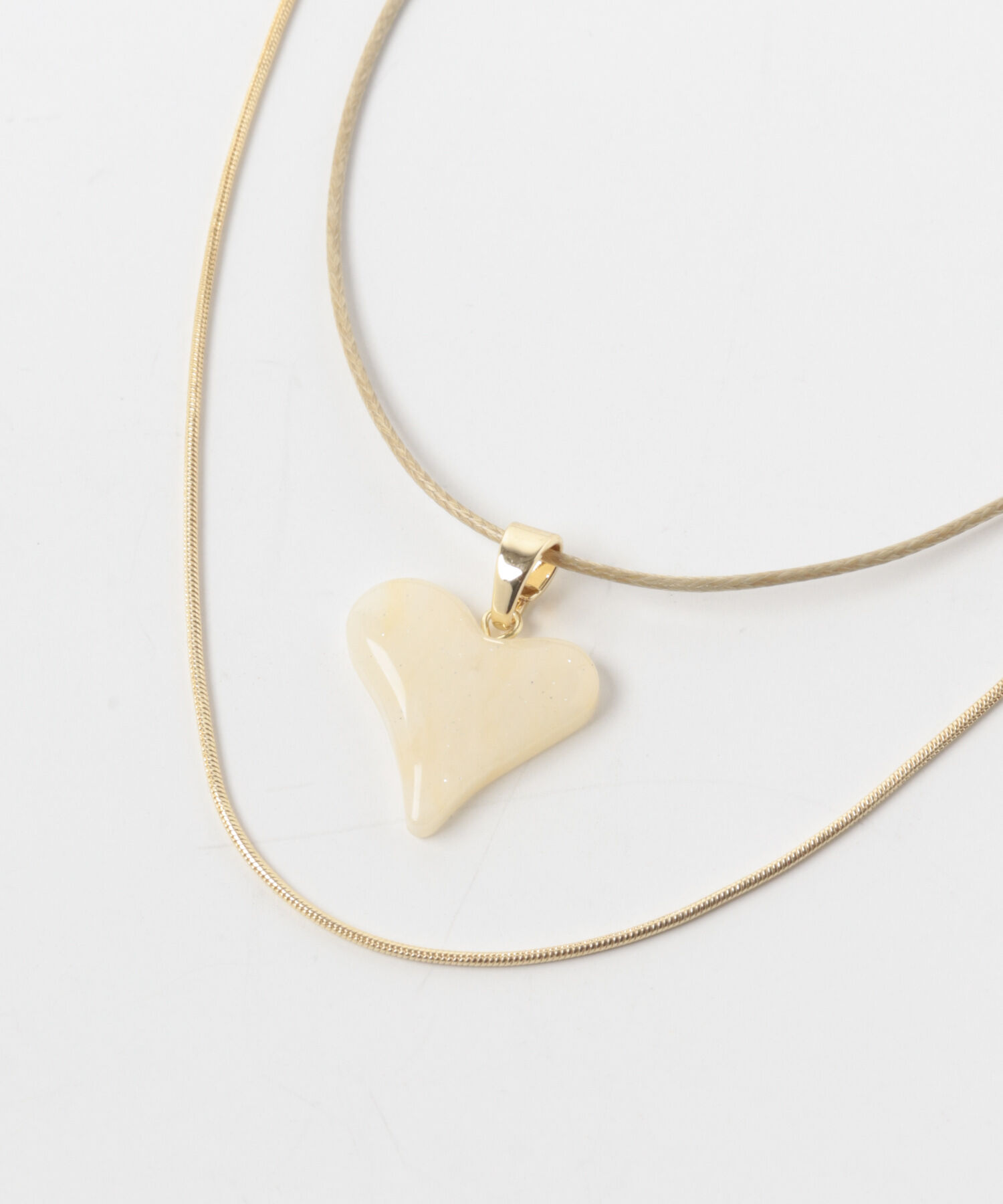 SMELLY「ハートトップ2セットネックレス」|ネックレス|