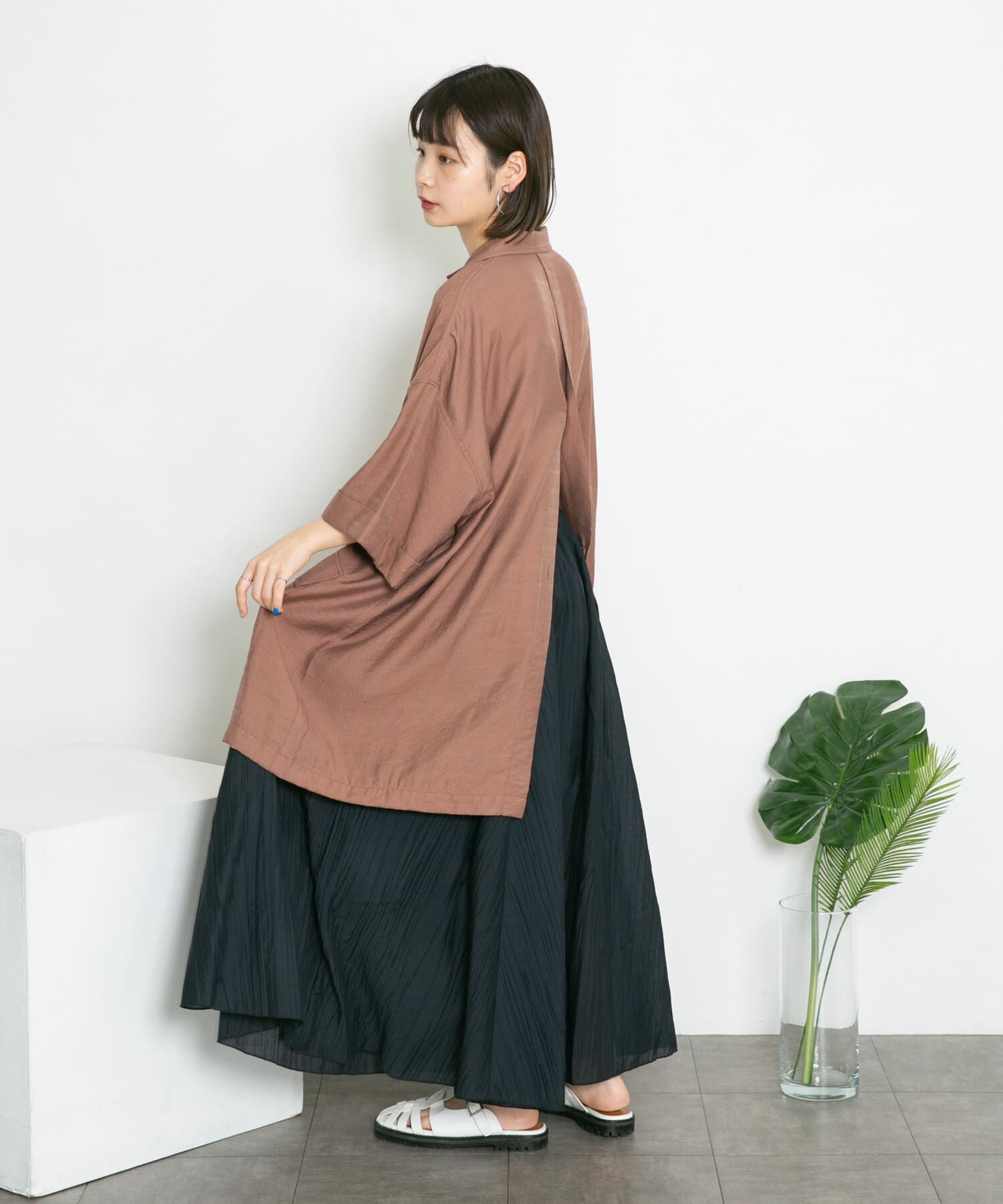  「シアーボリュームフレアスカート」|スカート|