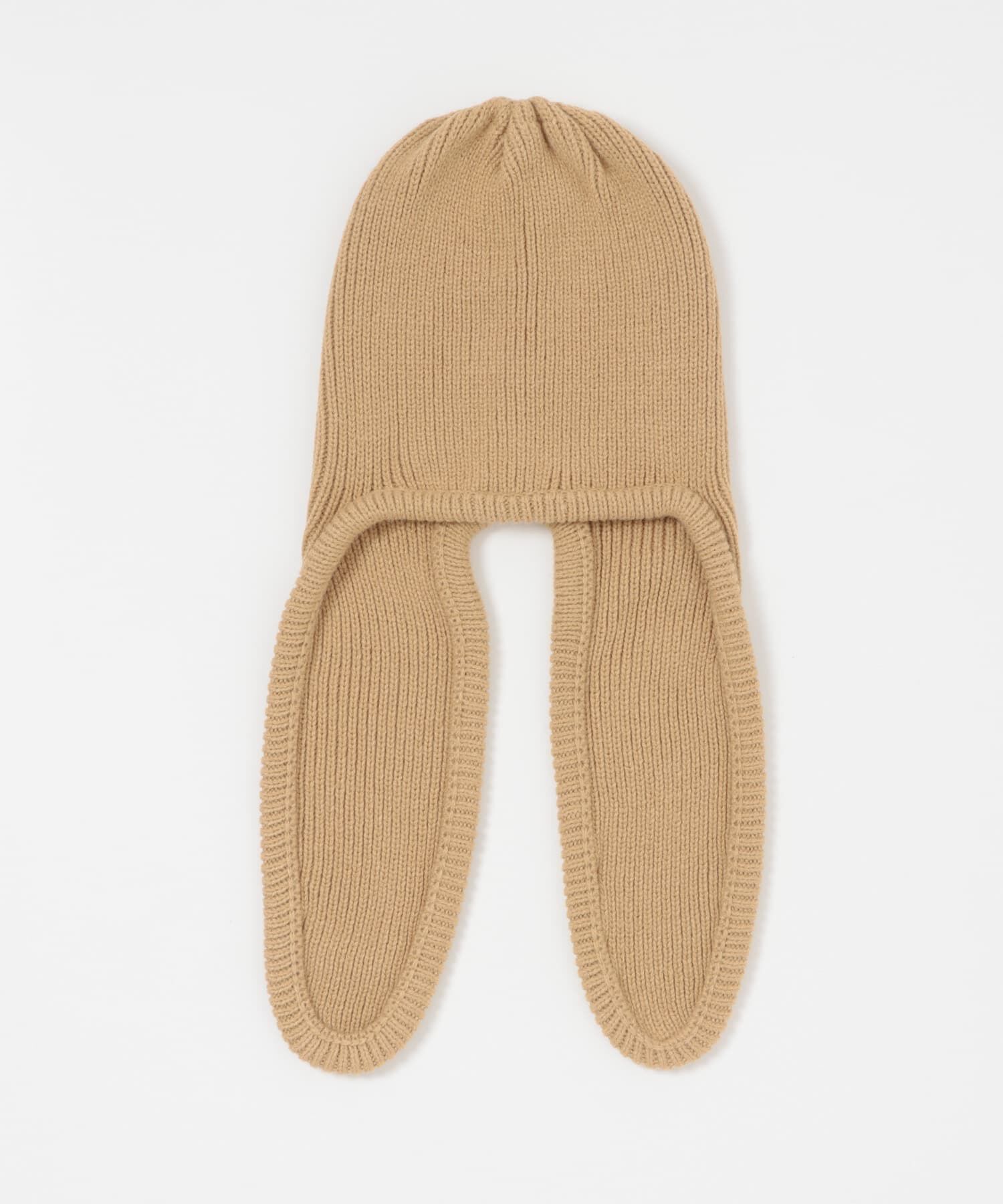  「ロングイヤーフラップニットキャップ」|ニット帽|