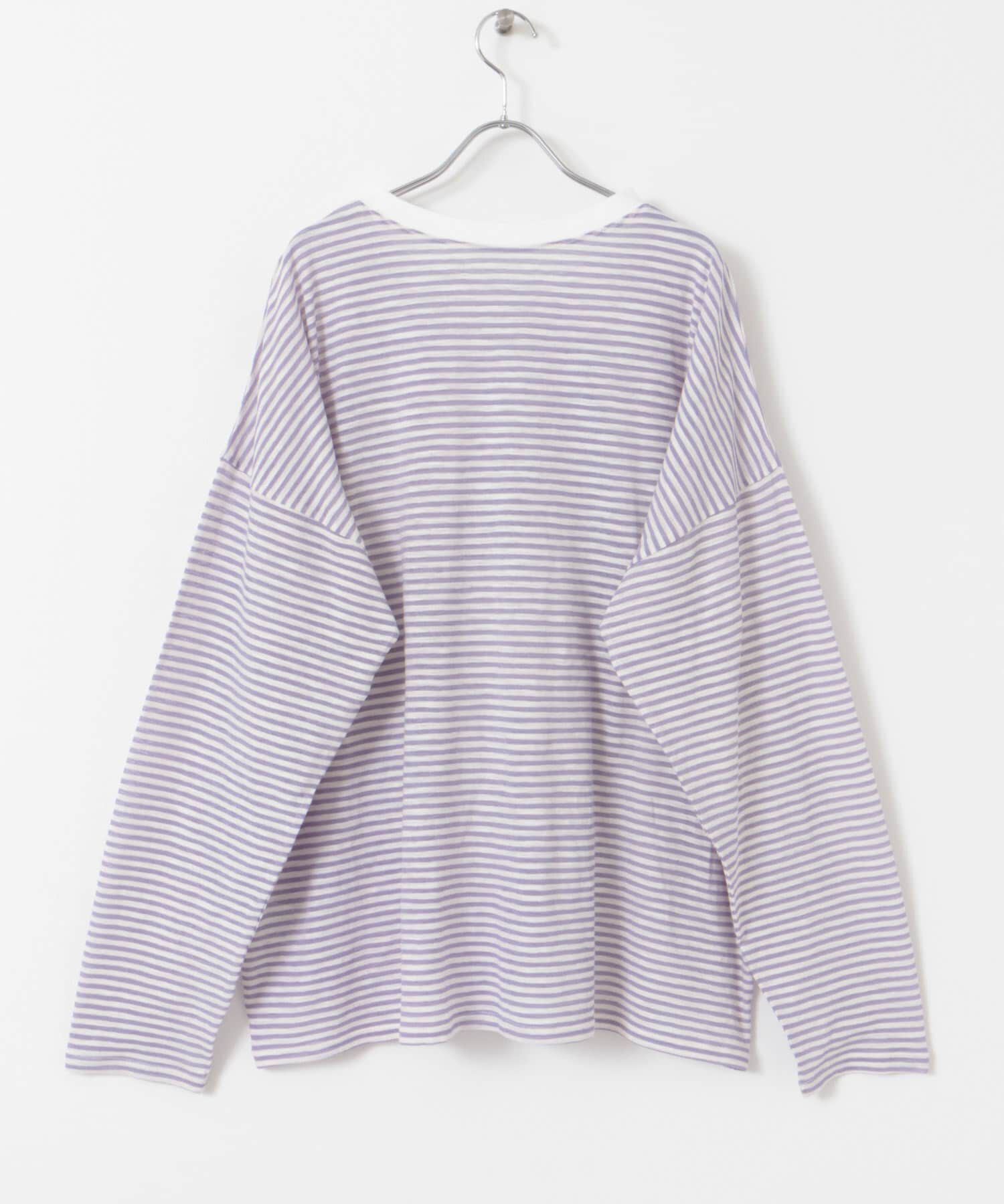  「シアーボーダールーズカットソー」|Tシャツ・カットソー|