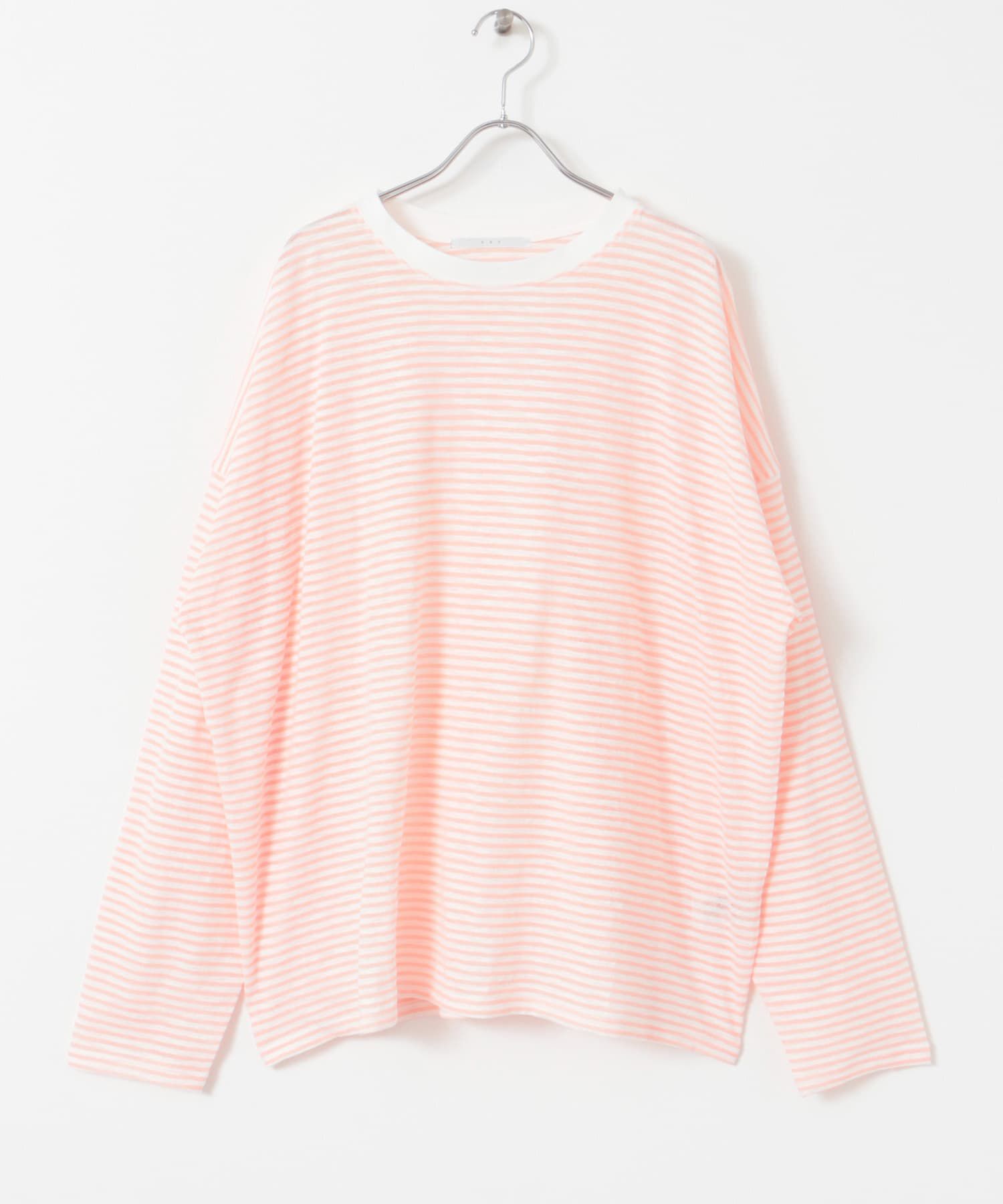  「シアーボーダールーズカットソー」|Tシャツ・カットソー|