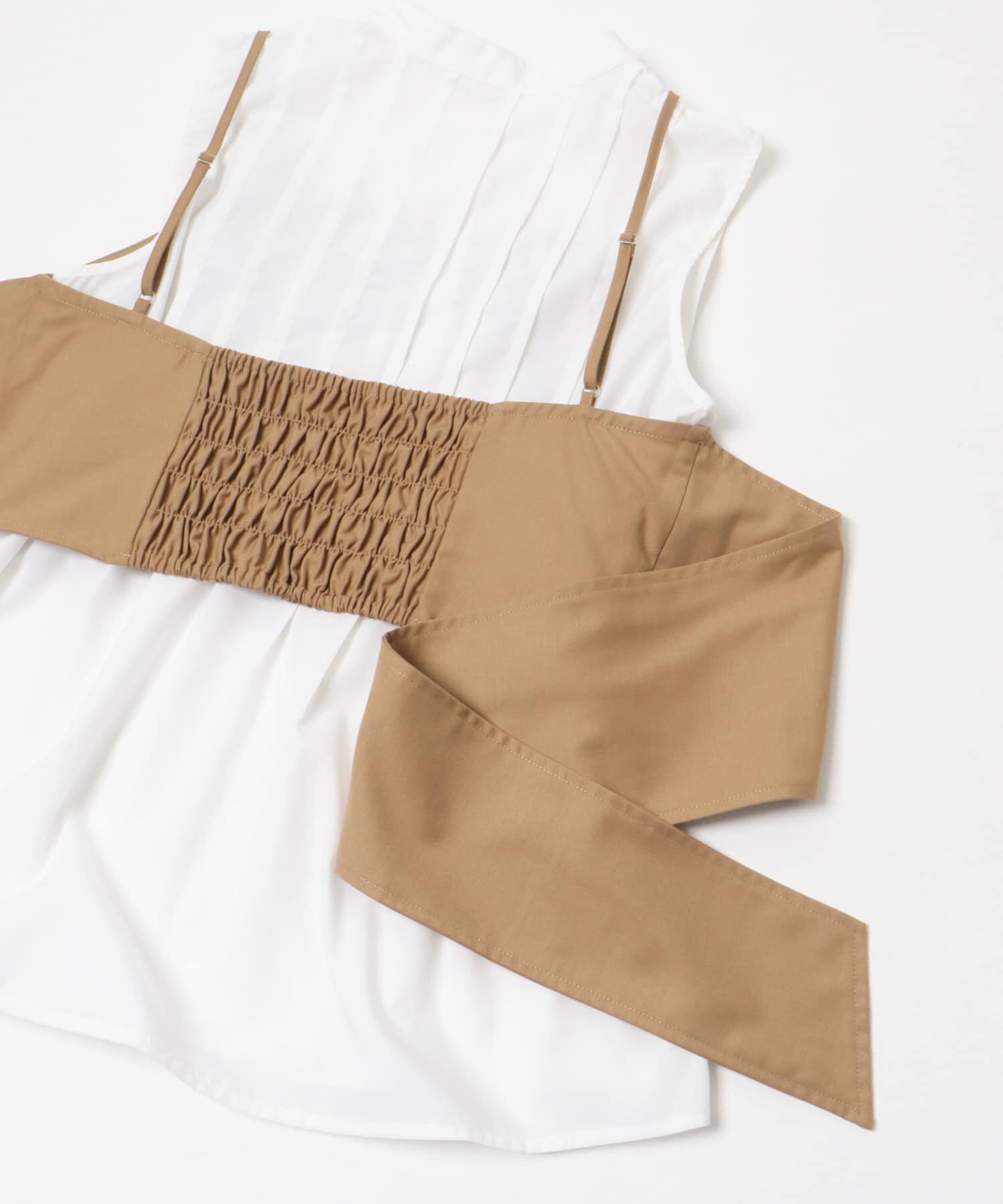  「ビスチェSETピンタックシャツ」|シャツ・ブラウス|