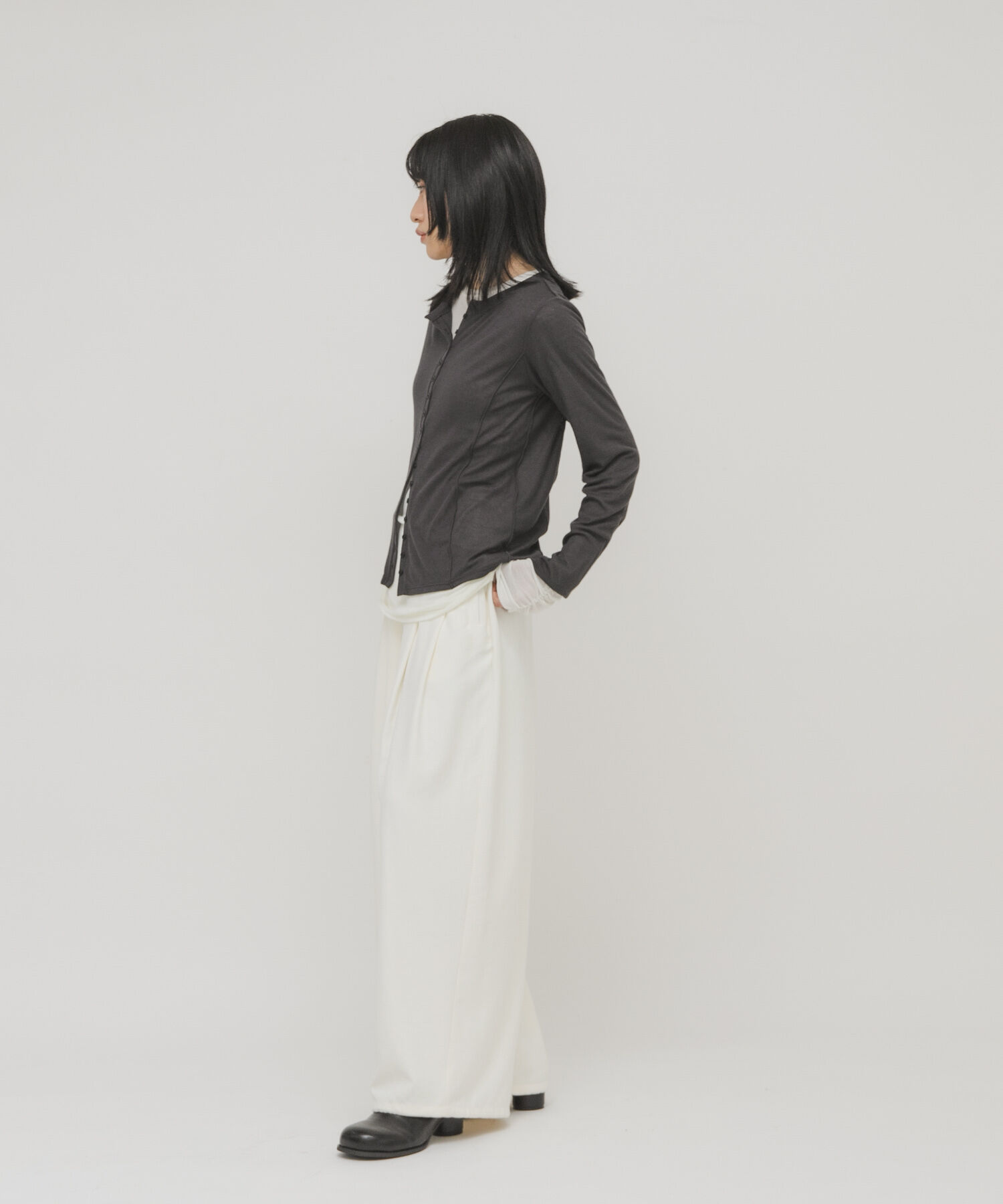  「バイカラーレイヤードカットソー」|Tシャツ・カットソー|