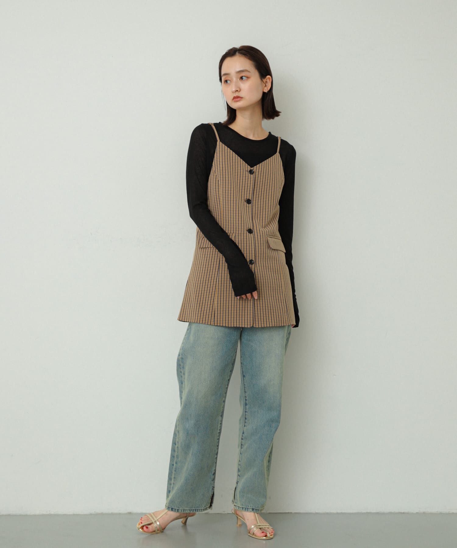 SENSE OF PLACE by URBAN RESEARCH「テーラードキャミチュニック」|チュニック|