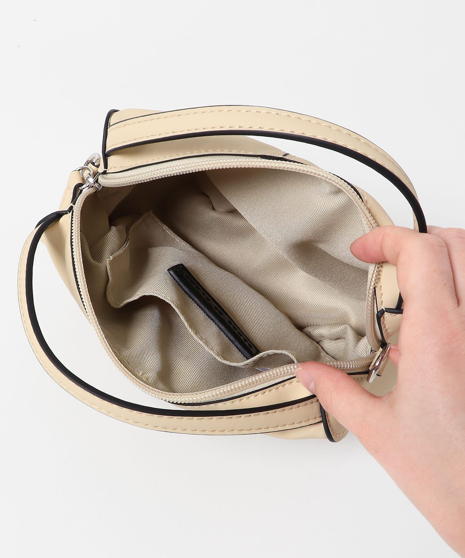 SENSE OF PLACE by URBAN RESEARCH「『防汚』2WAYセンターシームプチショルダーバッグ」|ハンドバッグ|