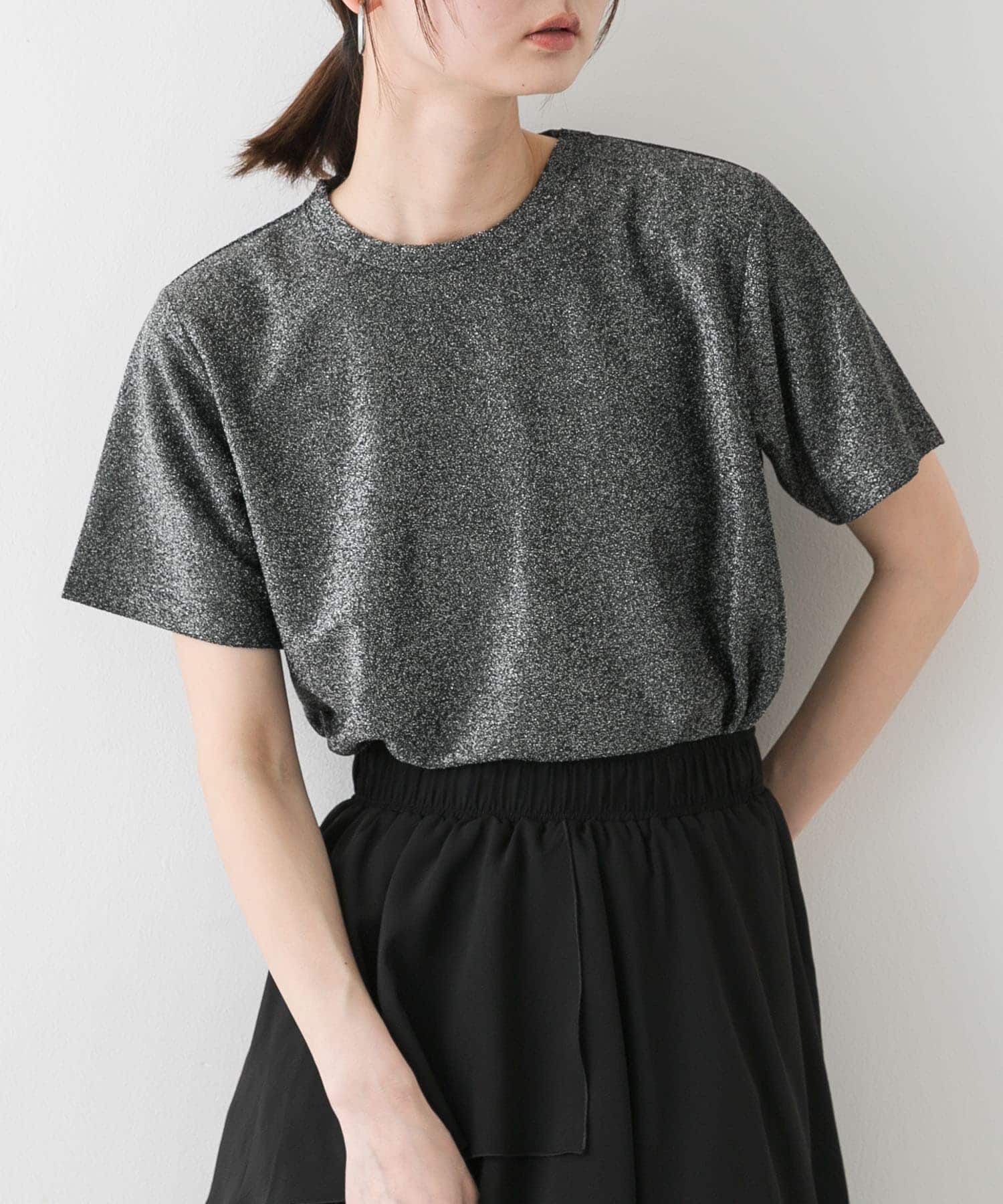 SENSE OF PLACE by URBAN RESEARCH「クルーネックラメTシャツ(半袖)」|Tシャツ・カットソー|