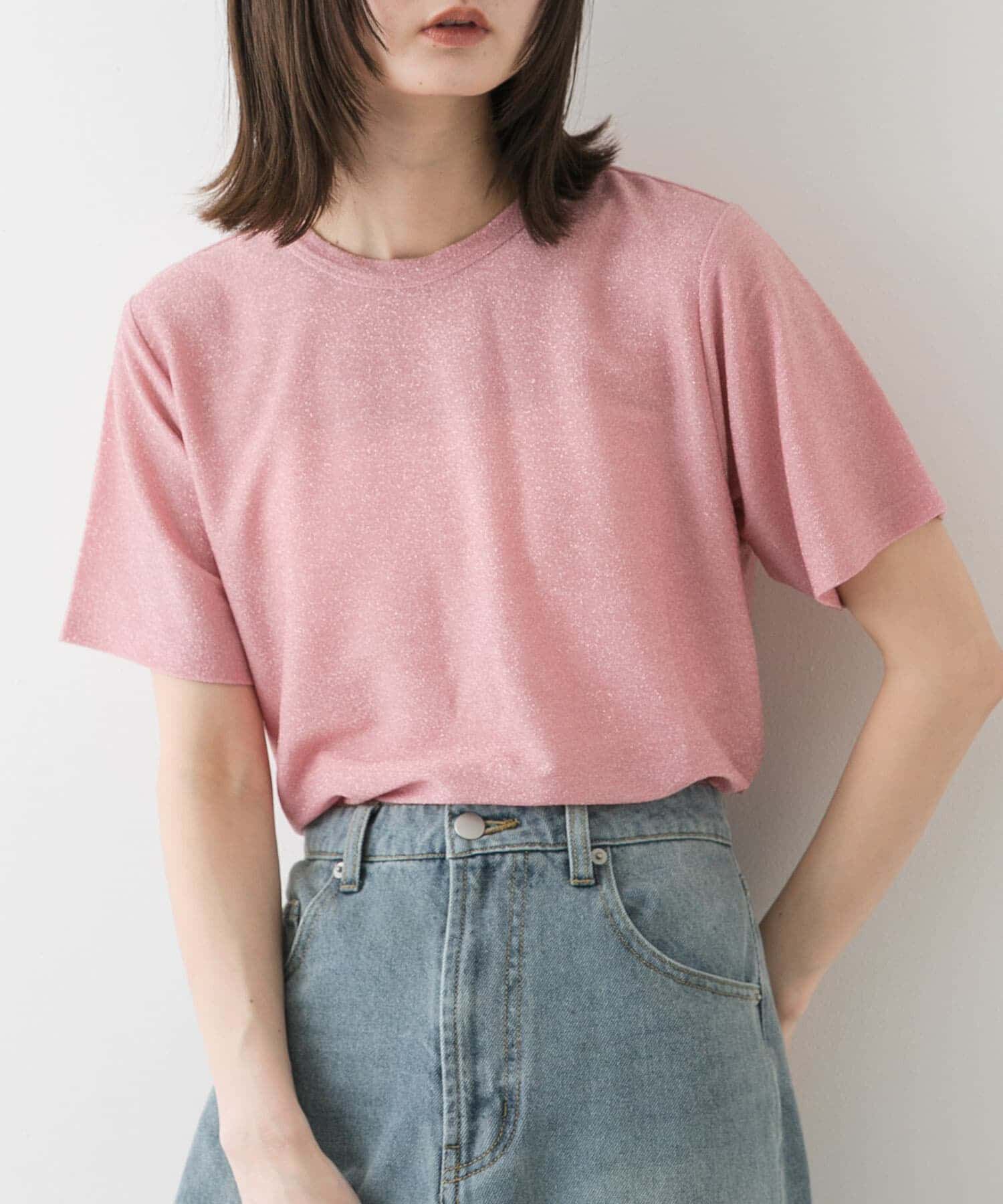 SENSE OF PLACE by URBAN RESEARCH「クルーネックラメTシャツ(半袖)」|Tシャツ・カットソー|