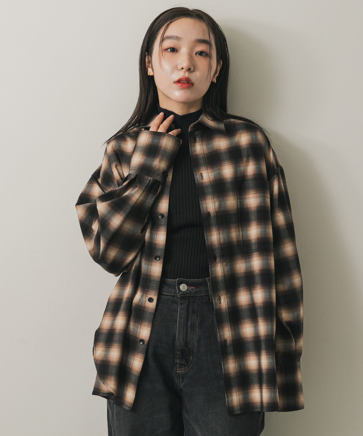 SENSE OF PLACE by URBAN RESEARCH「オンブレチェックルーズシャツ」|シャツ・ブラウス|