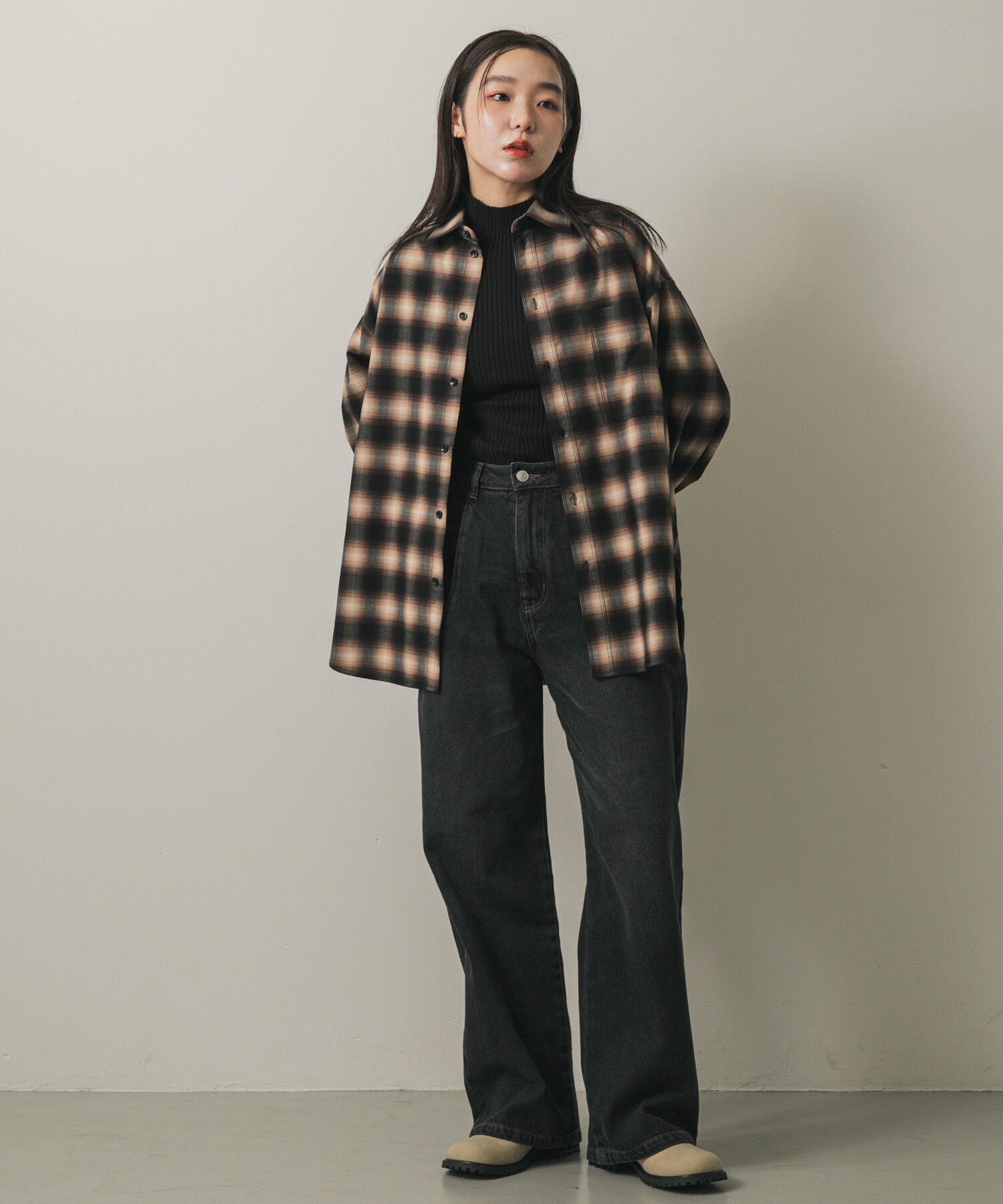 SENSE OF PLACE by URBAN RESEARCH「オンブレチェックルーズシャツ」|シャツ・ブラウス|