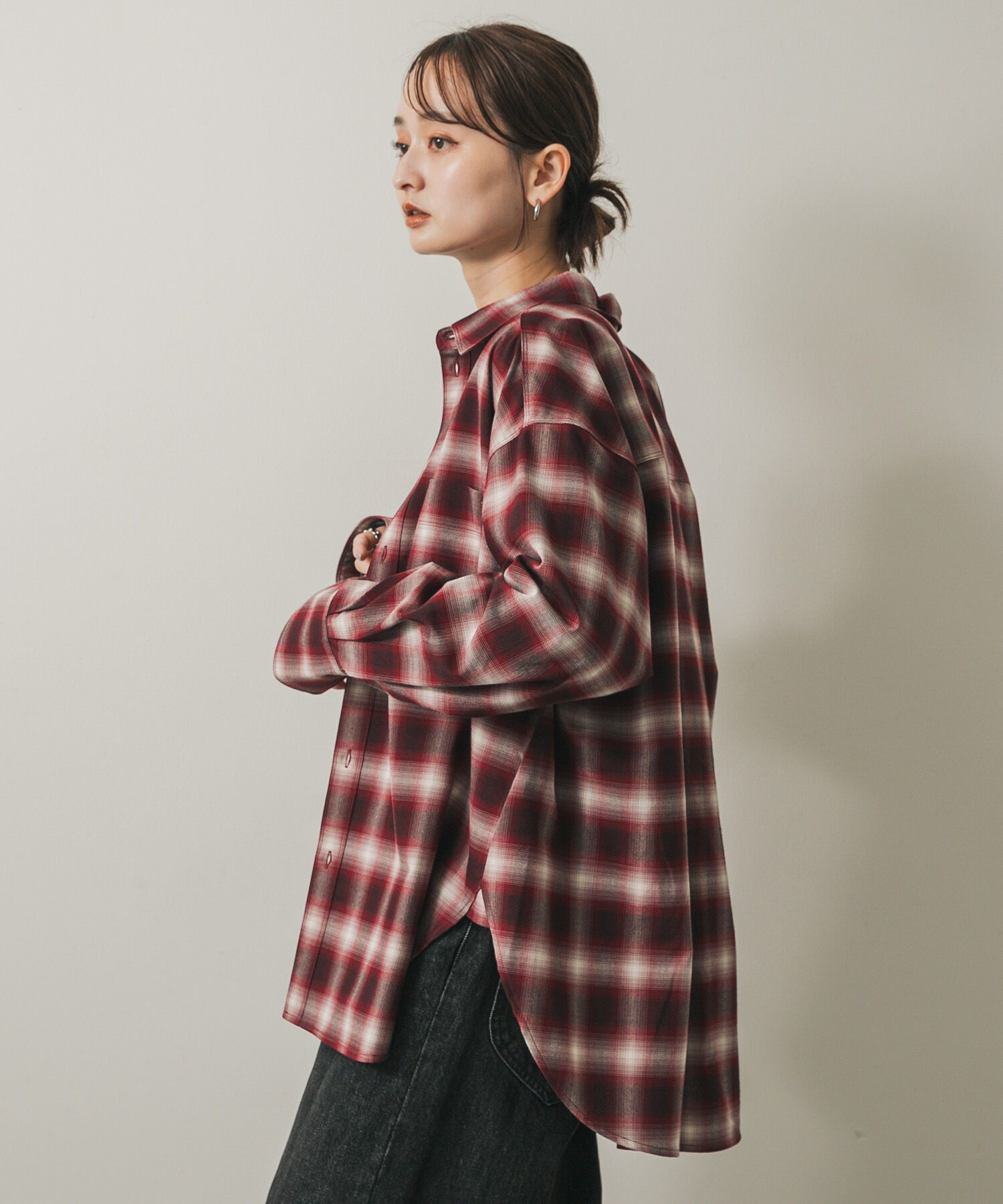 SENSE OF PLACE by URBAN RESEARCH「オンブレチェックルーズシャツ」|シャツ・ブラウス|