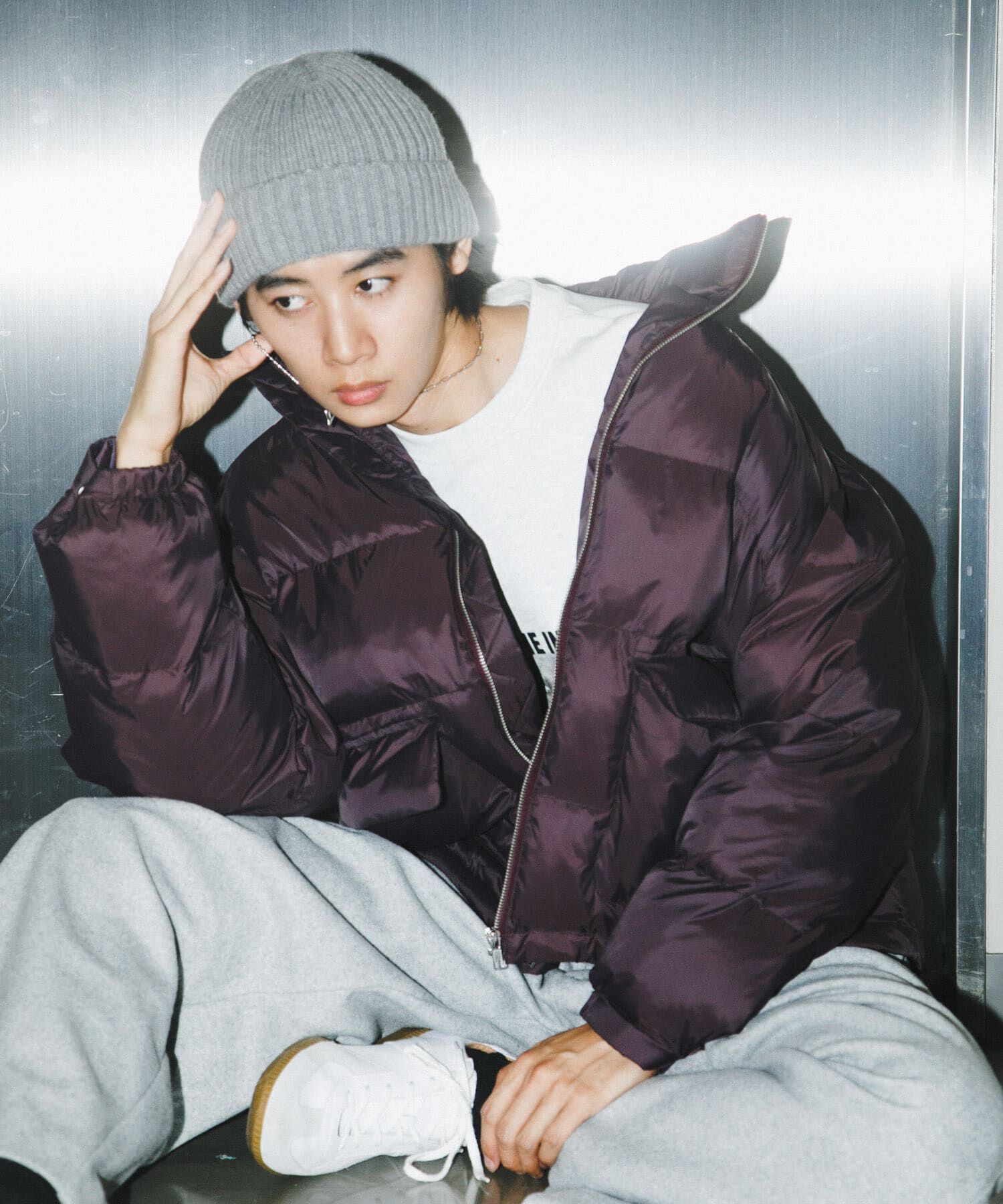 SENSE OF PLACE by URBAN RESEARCH「パデッドブルゾン」|ブルゾン・スタジャン|パープル