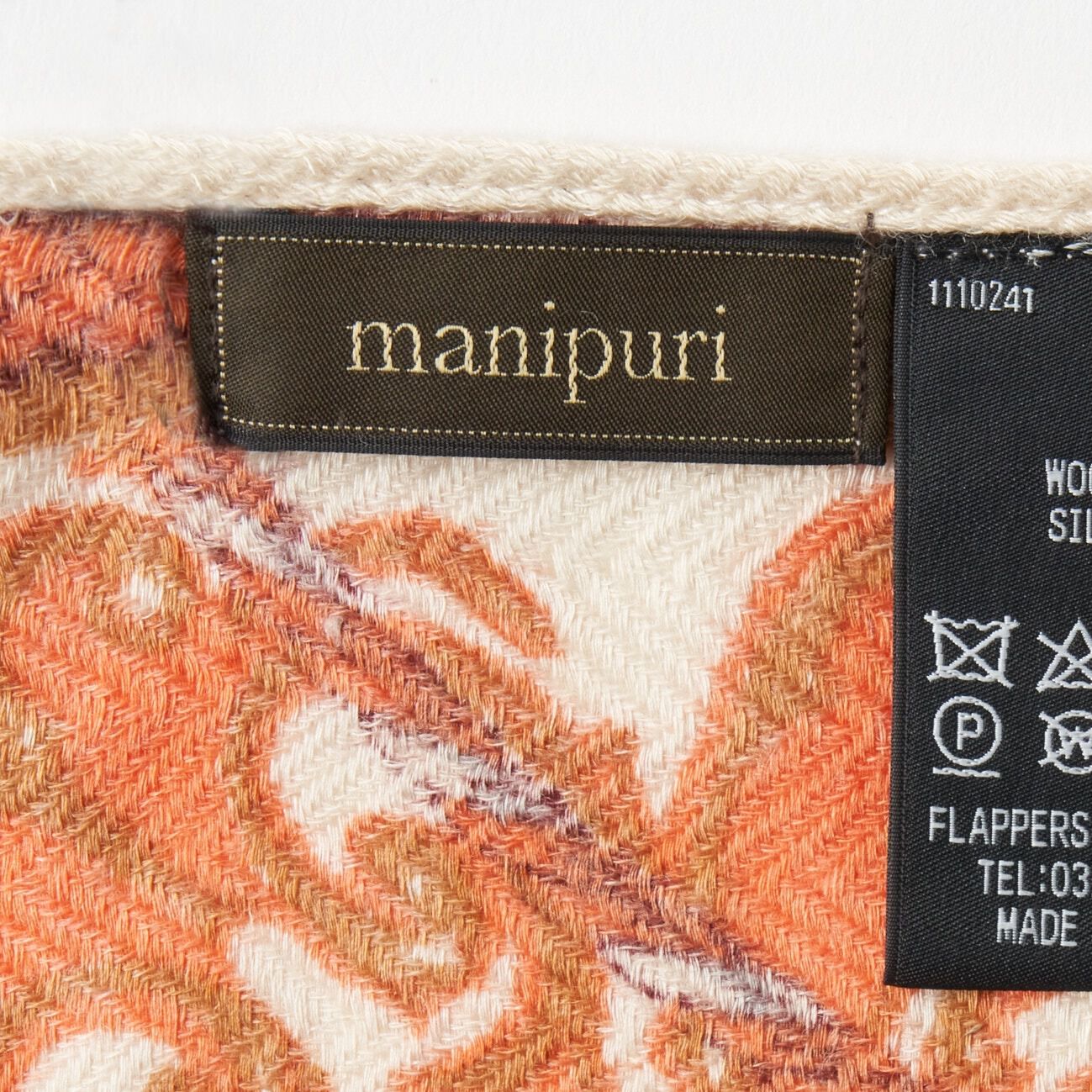  「manipuri manipuri W/S 120X120」|マフラー|