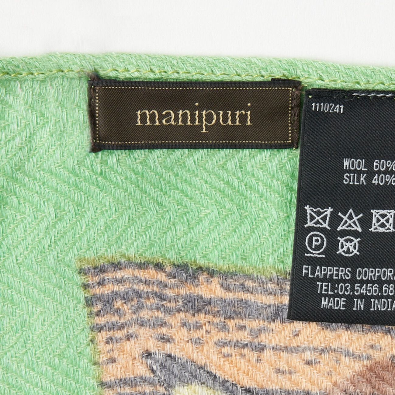  「manipuri manipuri W/S 120X120」|マフラー|