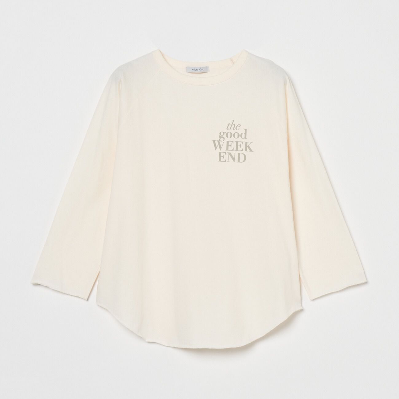 HELIOPOLE「HELIOPOLE LOGO RAGLAN SLEEVE TEE」|Tシャツ・カットソー|アイボリー