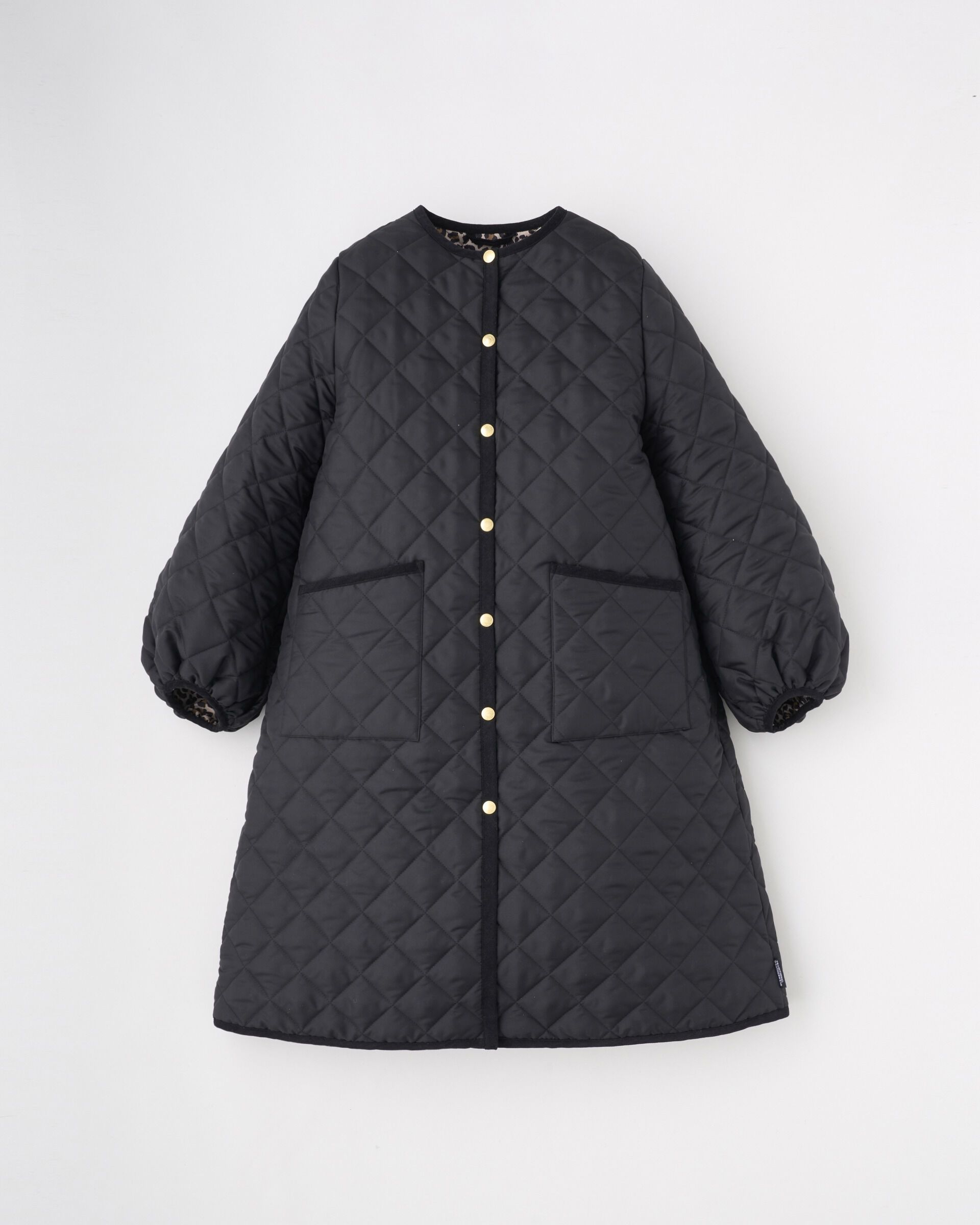 Traditional Weatherwear「ARKLEY PUFF SLEEVE LEO LONG」|その他|ﾌﾞﾗｯｸ&times;ﾚｵﾊﾟｰﾄﾞ