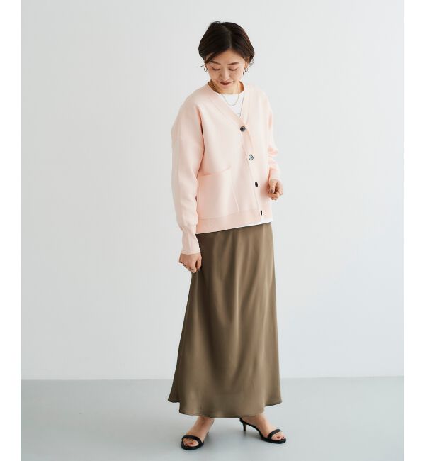 le.coeur blanc「サテンナロースカート」|スカート|