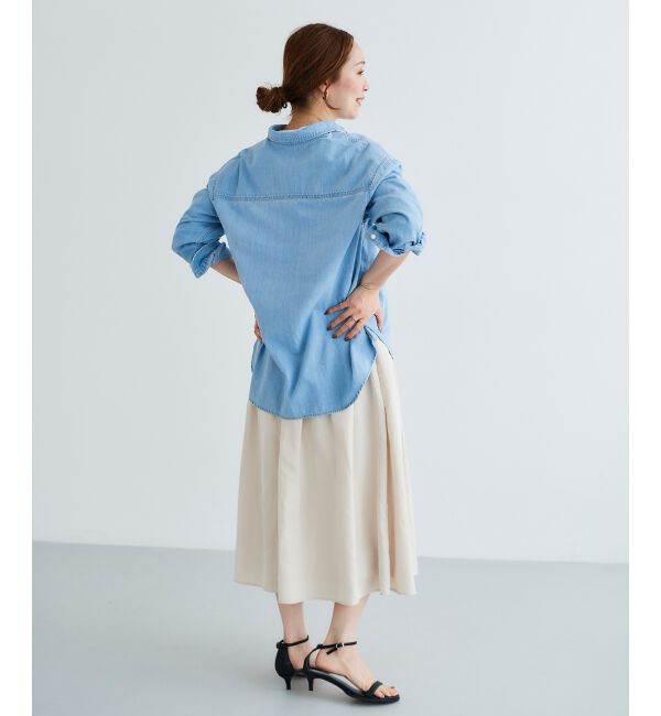 le.coeur blanc「タフタギャザーボリュームスカート」|スカート|