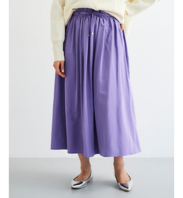 le.coeur blanc「タフタギャザーボリュームスカート」|スカート|