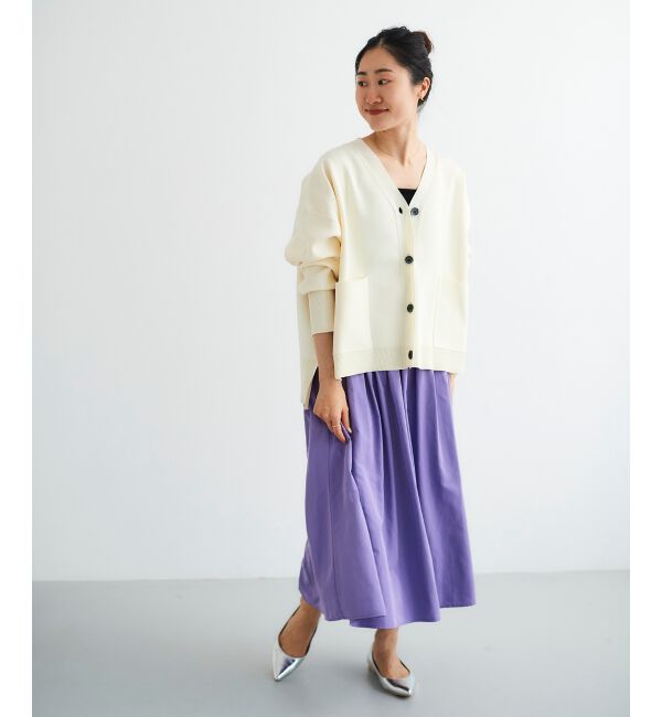 le.coeur blanc「タフタギャザーボリュームスカート」|スカート|
