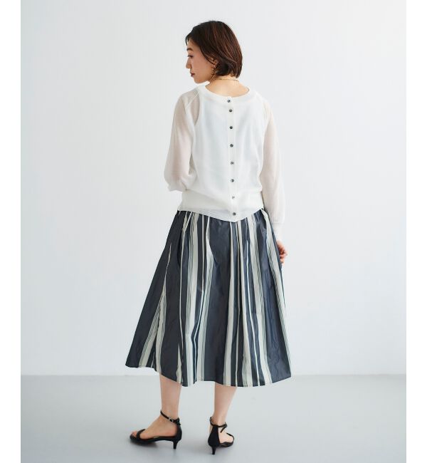 le.coeur blanc「タフタギャザーボリュームスカート」|スカート|