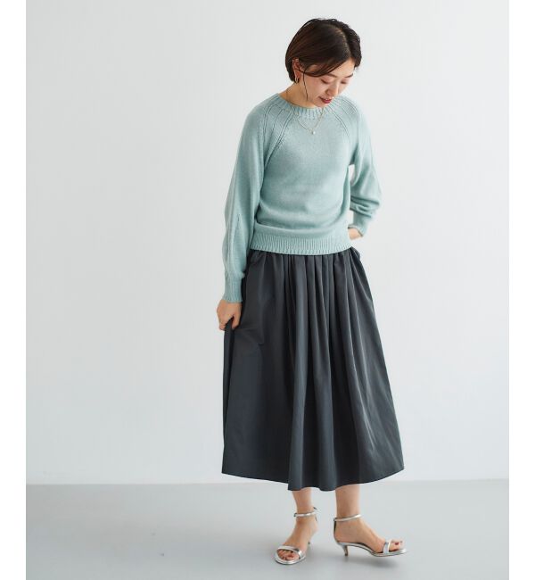 le.coeur blanc「タフタギャザーボリュームスカート」|スカート|