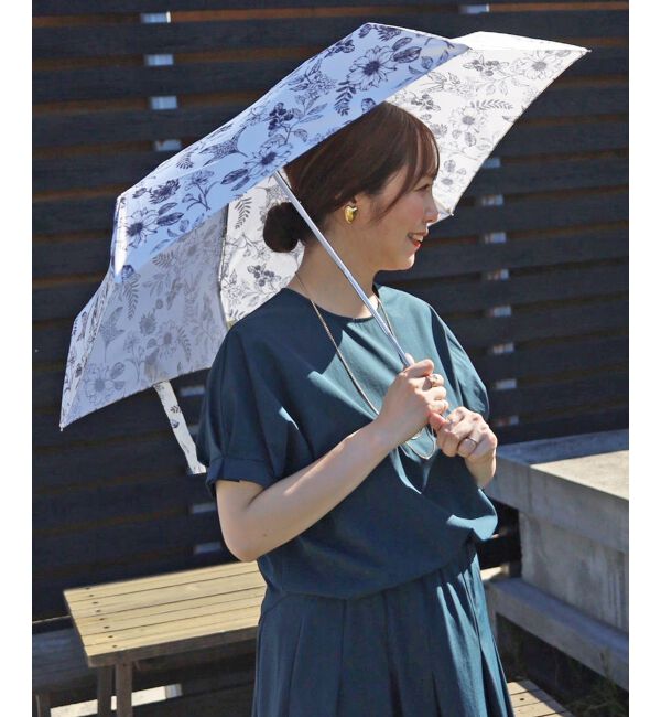 le.coeur blanc「プラントフラワー コンパクト折りたたみ傘」|傘|ｱｲﾎﾞﾘｰ柄
