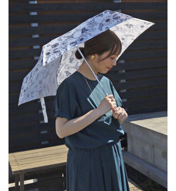 le.coeur blanc「プラントフラワー コンパクト折りたたみ傘」|傘|