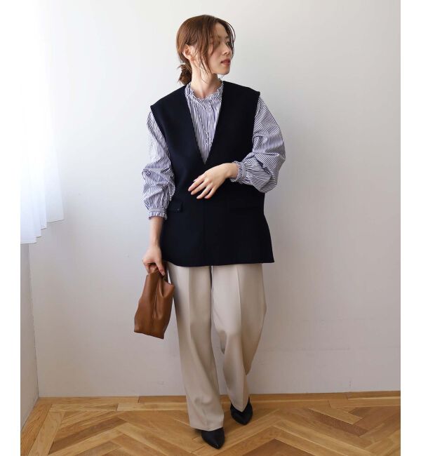  「フリルカラーギャザーブラウス」|シャツ・ブラウス|