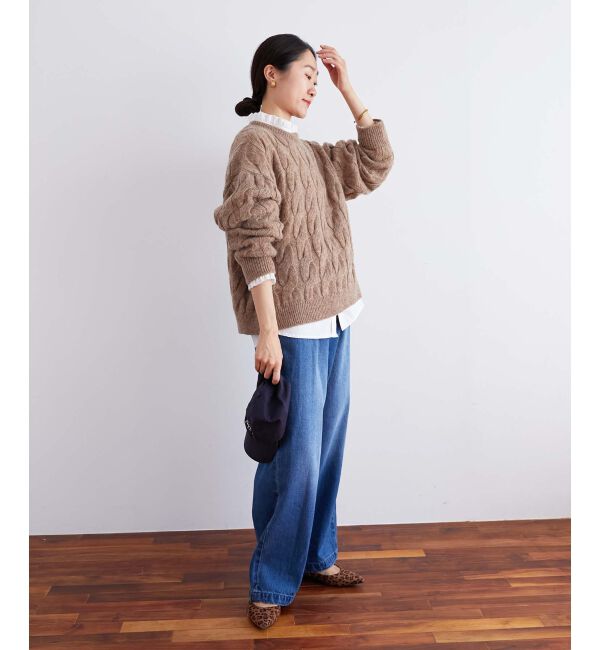  「フリルカラーギャザーブラウス」|シャツ・ブラウス|