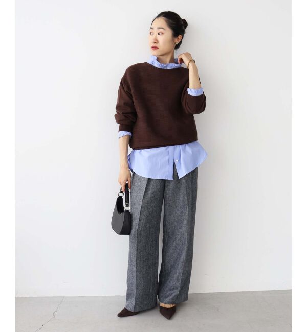  「フリルカラーギャザーブラウス」|シャツ・ブラウス|