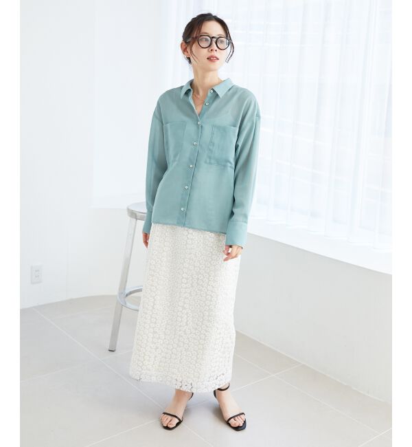 le.coeur blanc「《手洗い可能》ダブルポケットシアーシャツ」|シャツ・ブラウス|