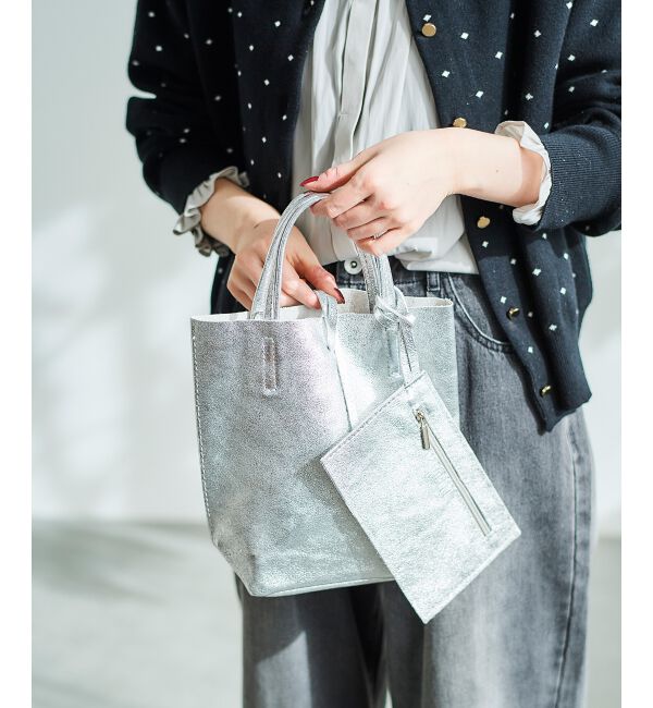 le.coeur blanc「MILLELA FIRENZE メタリックミニトートバッグ」|トートバッグ|