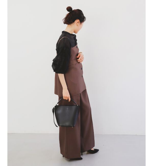 le.coeur blanc「《手洗い可能》ブライトシアーローンフリルスリーブブラウス」|シャツ・ブラウス|