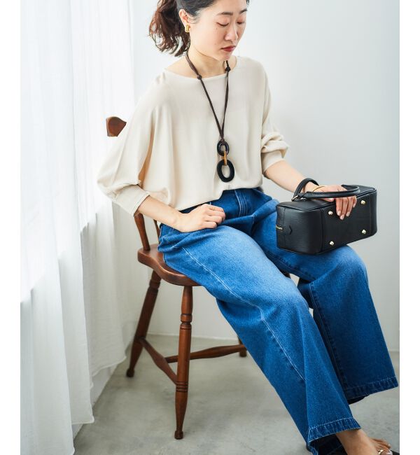  「《手洗い可能》ハイゲージドルマンプルオーバー」|ニット・セーター|