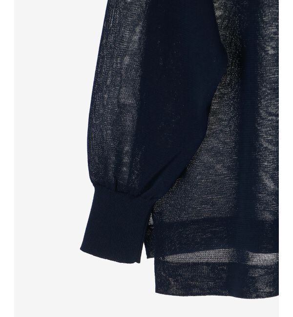 le.coeur blanc「シアー刺繍ロゴニットプルオーバー」|ニット・セーター|