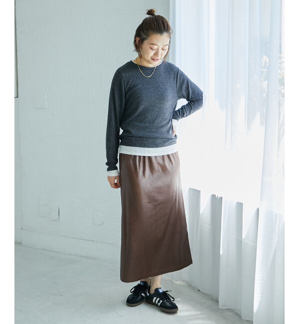  「《手洗い可能》シャイニーナロースカート」|スカート|