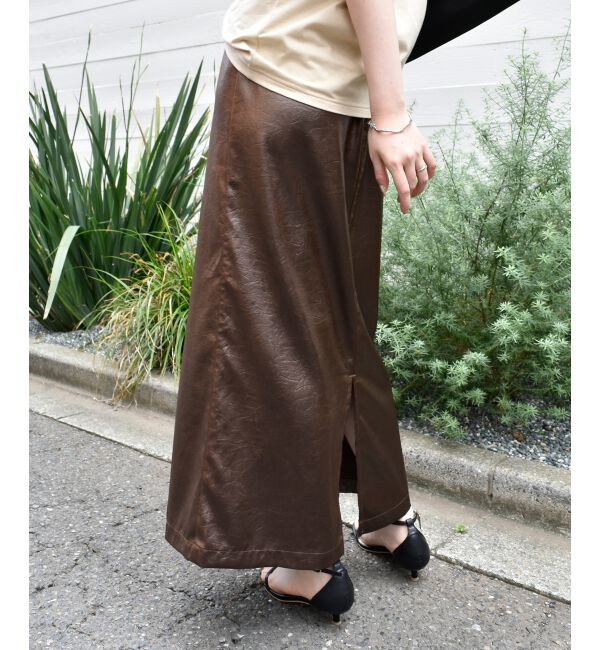  「《手洗い可能》シャイニーナロースカート」|スカート|