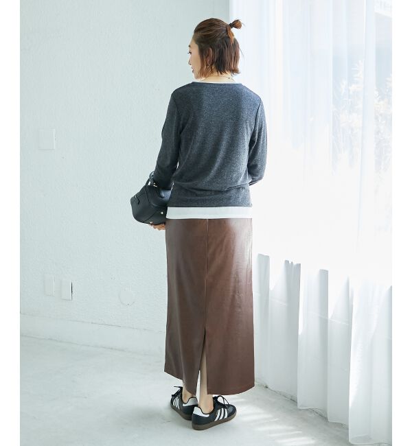  「《手洗い可能》シャイニーナロースカート」|スカート|