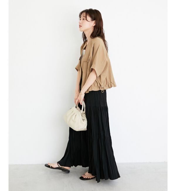  「《手洗い可能》エアータンブラーランダムプリーツスカート」|スカート|