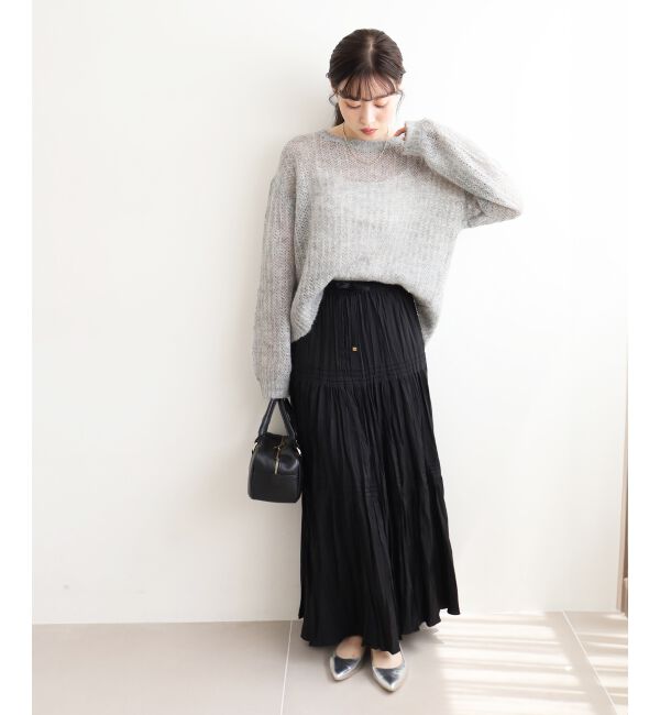  「《手洗い可能》エアータンブラーランダムプリーツスカート」|スカート|