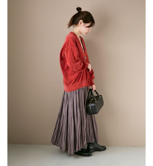  「《手洗い可能》エアータンブラーランダムプリーツスカート」|スカート|