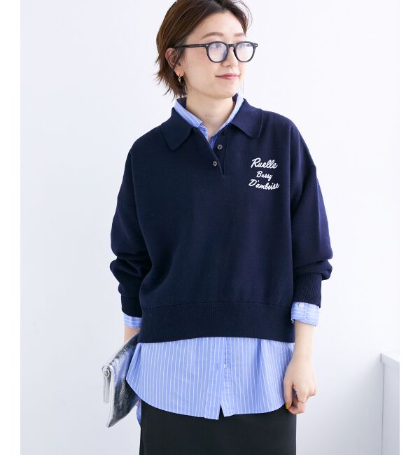  「《一部カラーWEB限定》フロッキーロゴニットポロ」|ニット・セーター|