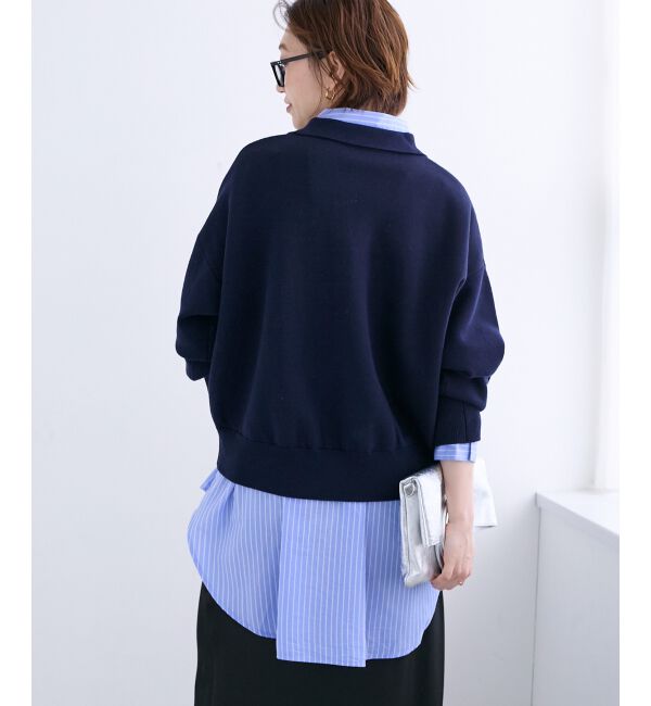  「《一部カラーWEB限定》フロッキーロゴニットポロ」|ニット・セーター|