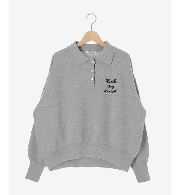  「《一部カラーWEB限定》フロッキーロゴニットポロ」|ニット・セーター|
