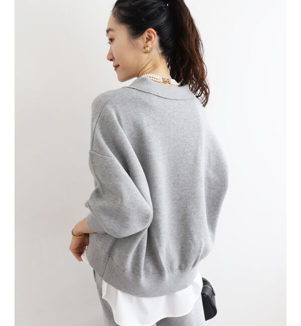  「《一部カラーWEB限定》フロッキーロゴニットポロ」|ニット・セーター|