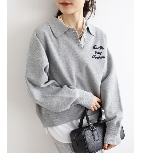  「《一部カラーWEB限定》フロッキーロゴニットポロ」|ニット・セーター|