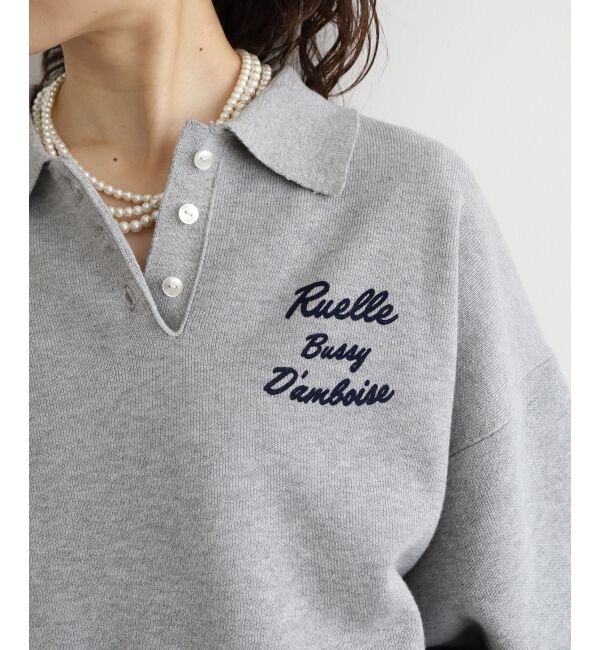  「《一部カラーWEB限定》フロッキーロゴニットポロ」|ニット・セーター|